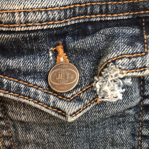 Jean jacket with gray soft sleeves - Picture 2 of 3